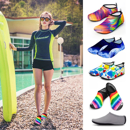 (☀️2023 Summer Sale⛱) Womens and Mens Water Shoes Barefoot Quick-Dry Aqua Socks 🌊